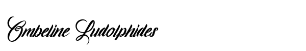 Ombeline Ludolphides font preview